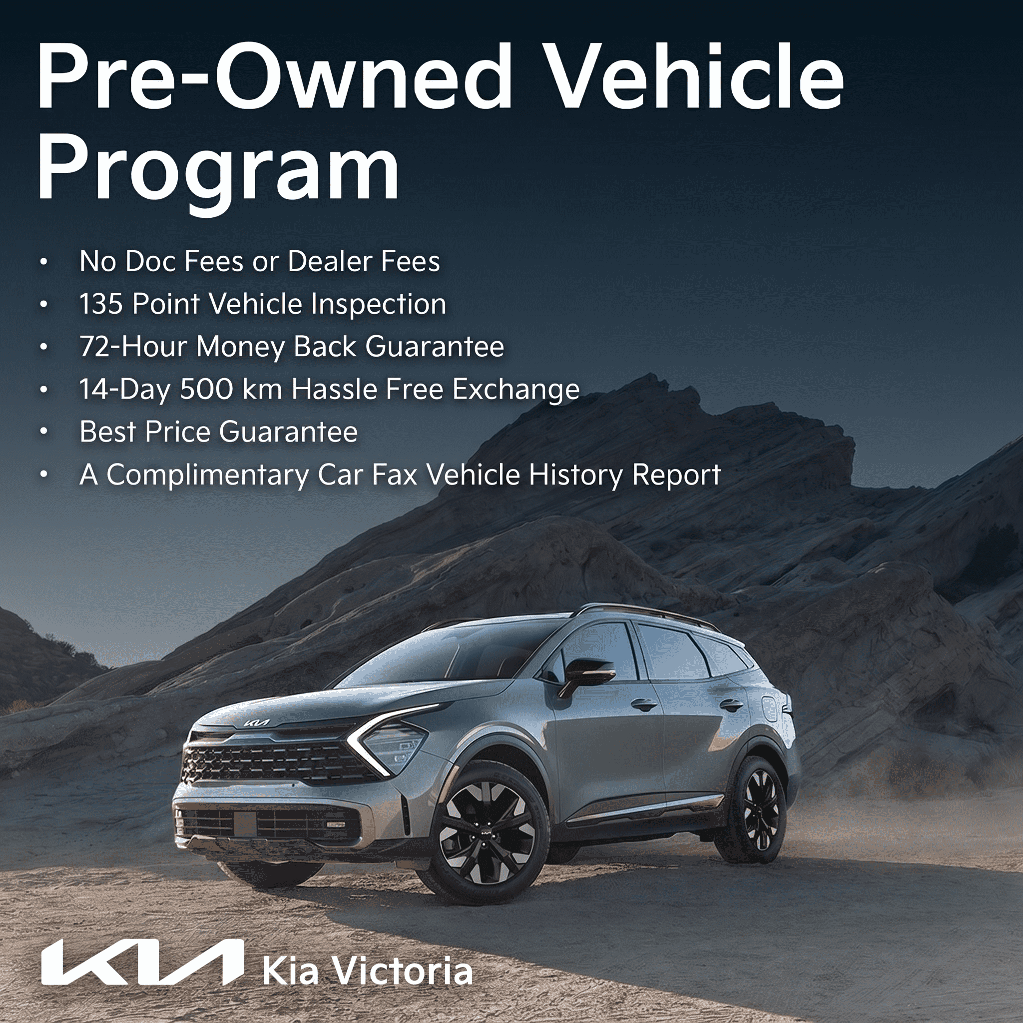 Kia Victoria Pre-Owned Vehicle Program