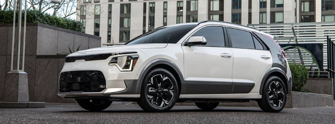 2026 Kia Niro EV parked on gravel pathway