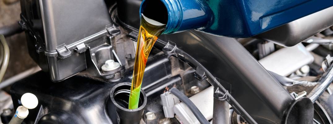 oil poured into engine